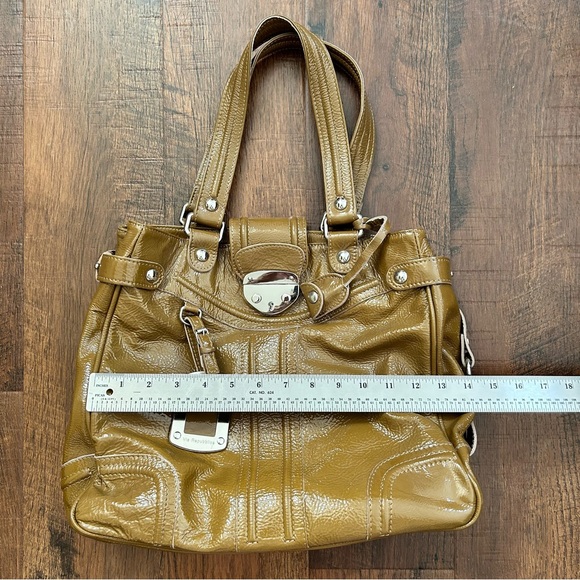VIA REPUBBLICA golden mustard patent leather bag, made in Italy, NWOT - Picture 10 of 10